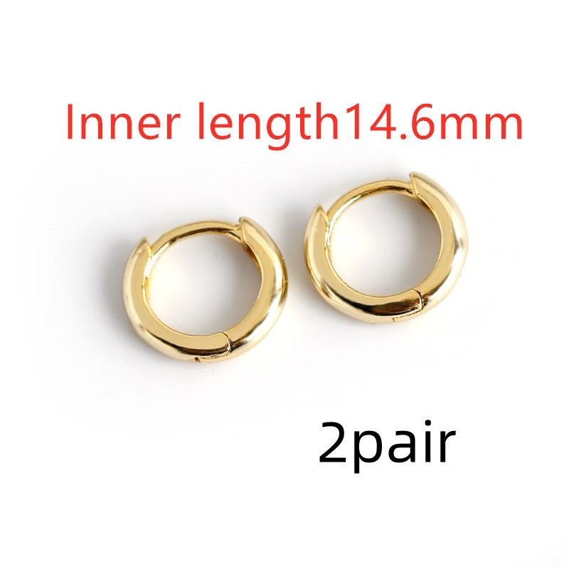 Round smooth earring