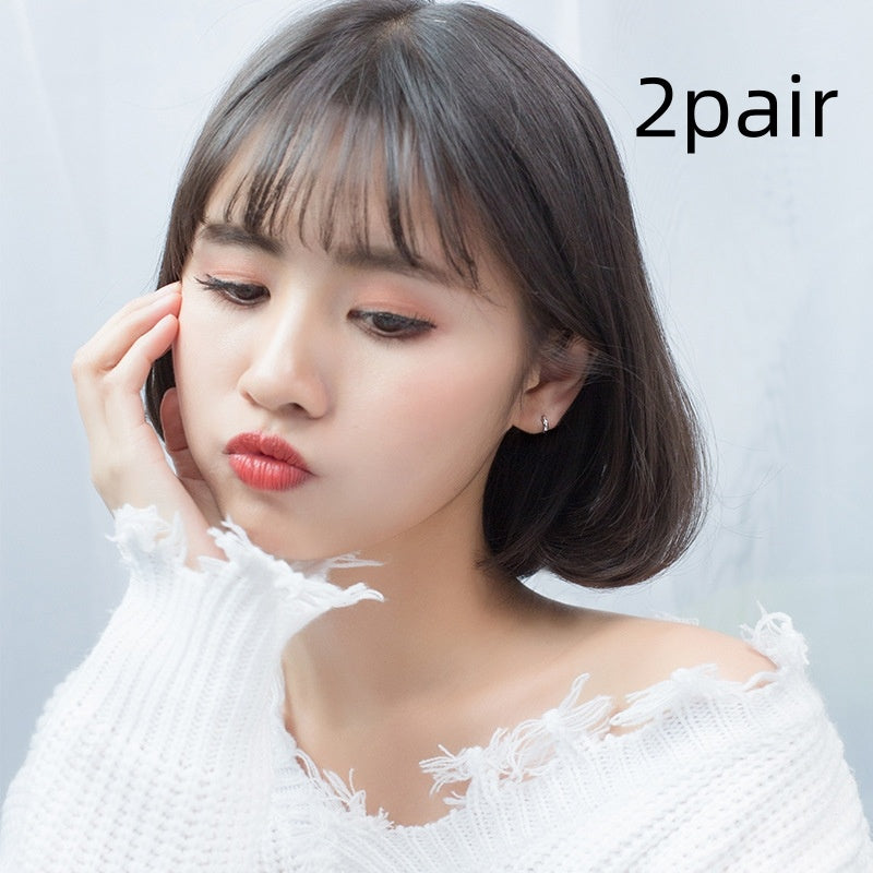 Round smooth earring