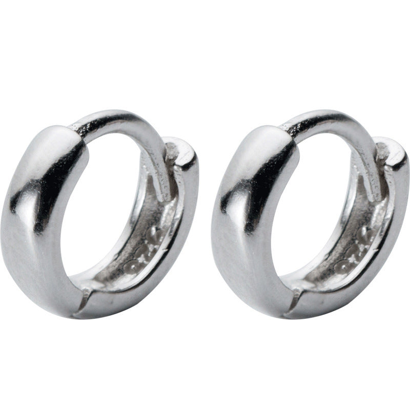 Round smooth earring